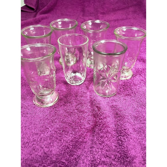 Vintage Brockway Glass Atomic Starburst Pattern Juice Glass Misc Glasses Lot 7 - Picture 1 of 11